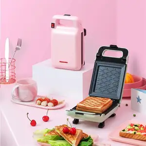 Машина для приготовления вафель, тостер, сэндвич, многофункциональная машина для завтрака, легкая пищевая машина, Съемный и моющийся портативный мини-корпус
