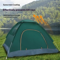 Carpa de camping automática desplegable para 2 personas, doble capa, impermeable, para las cuatro estaciones, con protección solar Oxford.