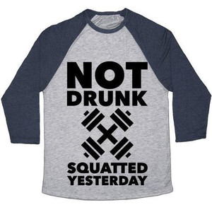 ไม่เมา นั่งยองเมื่อวาน เสื้อยืดเบสบอลแบบยูนิเซ็กซ์ ทริ-เบลนด์ - Product Image 3