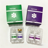 Etiqueta Adhesiva Personalizada para Viales de Vidrio de 3ml, 5ml y 10ml, Resistente a Bajas Temperaturas, para Muestras de Péptidos, Impresa para el Sector Sanitario