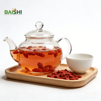 Baies de Goji Entières Séchées de Ningxia, Directement de l'Usine, Taux de Flottabilité Élevé, Couleur Rouge Profond pour Thé Clair, Ingrédients Alimentaires en Vrac