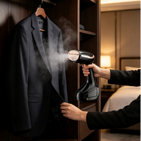 Fer à vapeur portable électrique pour vêtements, réservoir d'eau amovible, défroisseur vertical pour vêtements, défroisseur à main