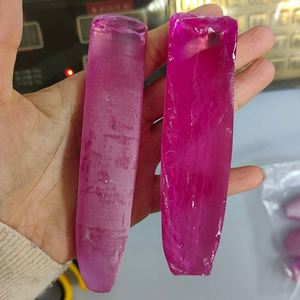 Venta al por mayor de piedras preciosas sintéticas sin cortar 2 # rubí en bruto corindón rosa materias primas de Rubí - Product Image 2