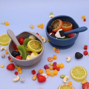 Bol d'escargot en silicone pour vaisselle pour enfants avec bol d'aspiration caractéristique bol alimentaire complémentaire - Product Image 3