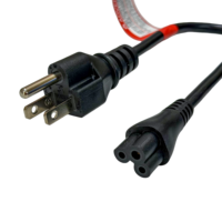 Kabel Daya Heavy Duty NEMA 5-15P ke IEC 60320 C13 Bersertifikasi UL, Tembaga Murni SJT 14AWG, 15A