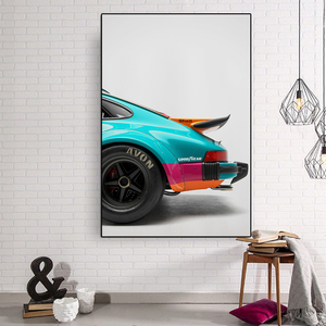 Decorazione della casa dell'ufficio di lusso da corsa parete Art Poster stampa Vintage pittura sportiva personalizzata - Product Image 3