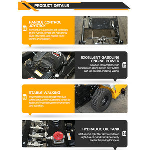 Küçük El İle İtilen Mini Asfalt Serme Makinesi El İle İtilen Yol Serme Makinesi - Product Image 5