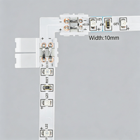 Conector de tira LED SMD de 2 pines, 5 mm, 8 mm, 10 mm, con contacto plano de cobre DIN, carcasa de ABS y cable ancho