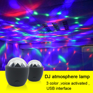 Đầy màu sắc cảm biến âm thanh di chuyển đầu DJ Đèn sân khấu Led pha lê giải trí đèn flash xe bầu không khí đèn Disco - Product Image 6