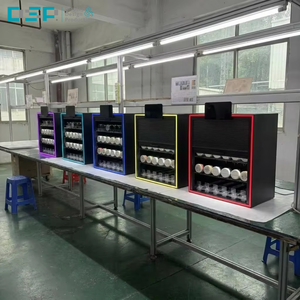 ตู้โชว์อะคริลิคแบบกำหนดเองพร้อมไฟ RGB LED และม่านม้วนแบบสปริงสำหรับใส่ซองนิโคตินสนูส์ สำหรับร้านขายอุปกรณ์สูบบุหรี่ ผลิตโดยโรงงาน DSP เวียดนาม - Product Image 5