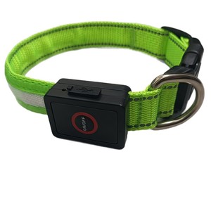 电子 LED 狗项圈，带尼龙织带，可调节，USB 充电，反光夜光，防走失，适用于狗狗 - Product Image 5