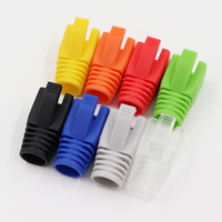 Connecteur Cat7 de haute qualité avec 3 bottes de prise modulaire Rj45 pour une utilisation en réseau d'équipement à fibre optique