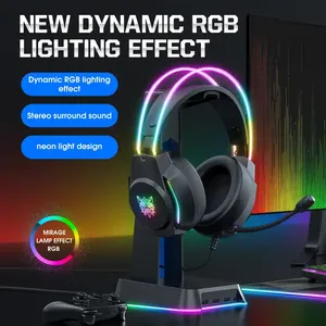 Audífonos Onikuma X26 RGB Led E-Sports para <span class=keywords><strong>Ps5</strong></span>, <span class=keywords><strong>Precio</strong></span> Bajo, Más Vendidos, Audífonos Supraaurales con Cable de 3.5 mm y Micrófono - Product Image 4