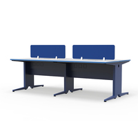 Bureau de travail modulaire convertible moderne pour 4 à 6 personnes |   Poste de travail pour employés personnalisable et respectueux de l'environnement avec des dimensions standard
