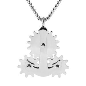 Collar de Acero Inoxidable Moderno para Hombre, Colgante Estilo Cyberpunk, Amuletos Hip Hop, Joyería Cristiana, Estilo Steampunk - Product Image 5