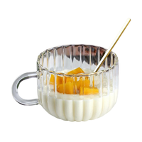 Tasse en verre de gobelet à boire de citrouille de résistance à hautes températures tasse à café en verre de Borosilicate