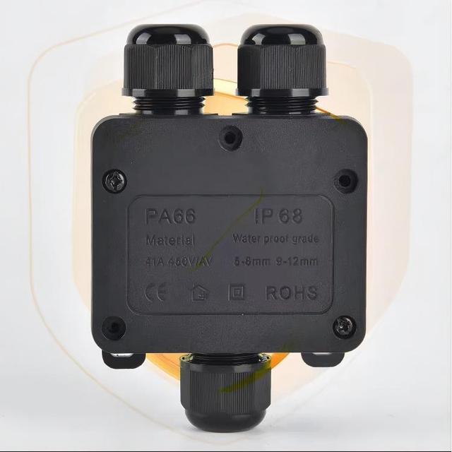 Electrical Cable Wire Connectors 450VAC IP68 Outdoor Waterproof Junction Box Ip68 Connection Box Outdoor Electronic Box