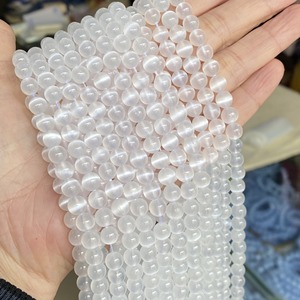 Sélénite ronde multicolore naturelle Pierres précieuses de <span class=keywords><strong>gypse</strong></span> pour la fabrication de bijoux Perles en vrac pour collier bracelet boucles d'oreilles - Product Image 1