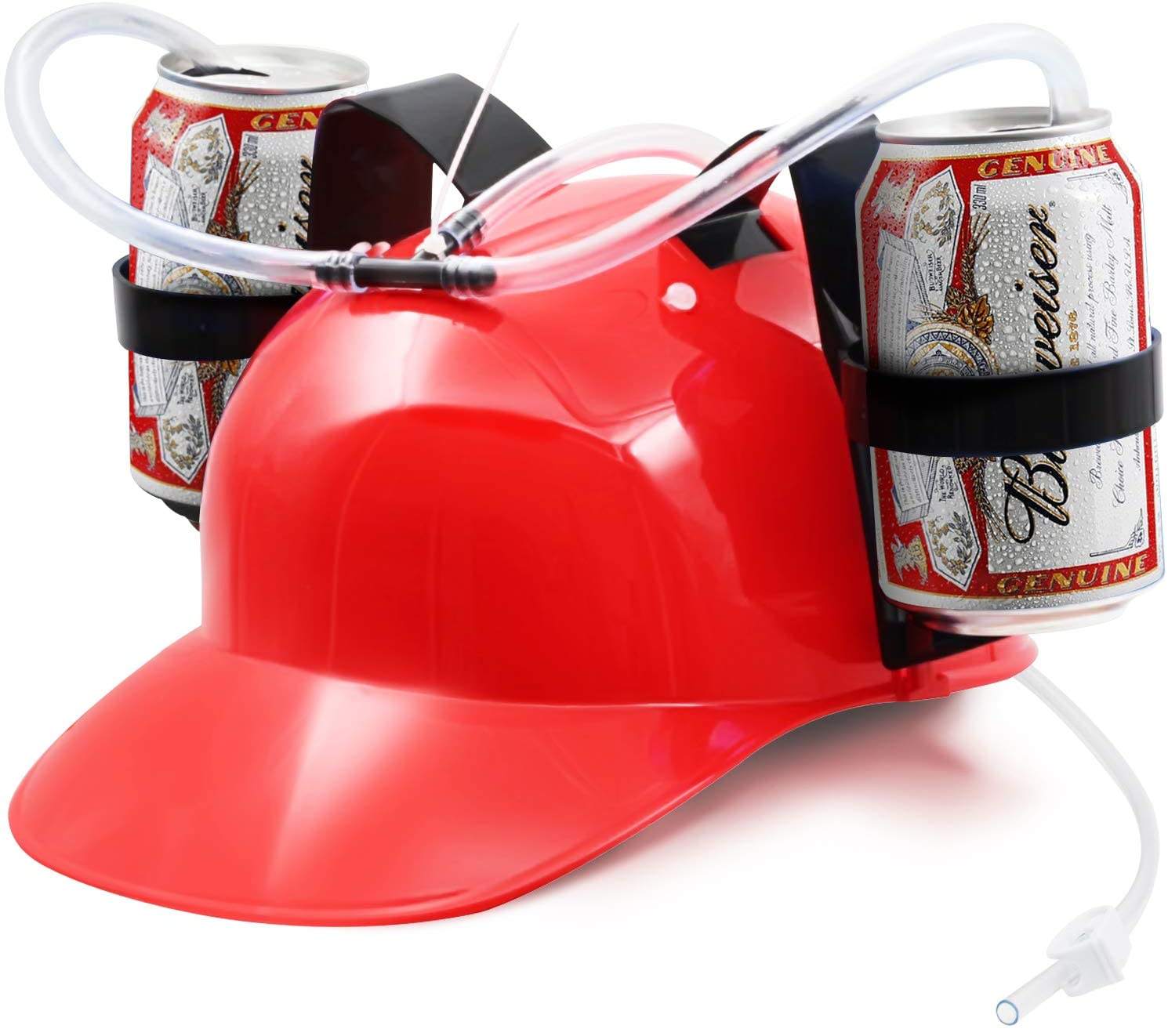 Casque créatif avec deux canettes de bière pour adultes, 1 pièce, pour boire, C3768