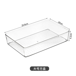 5 linh hoạt rõ ràng nhựa PP ngăn kéo tổ chức hiện đại đơn giản 5 kích cỡ carton công suất lớn phòng tắm Vanity trang điểm đồ trang sức - Product Image 1