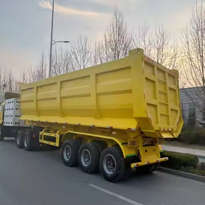 Semirremolque Volquete Hidráulico Usado 8x4 para Transporte de Residuos de Construcción/Arena, con 3 Ejes en Forma de U - Product Image 5