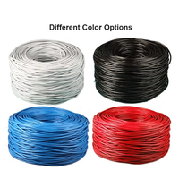 Câble LAN Cat6 intérieur UTP STP FTP SFTP extérieur PVC LSZH PE 0,5 mm 300 m 1000 pieds Cat 6 2 paires 4pr 24awg Câble LAN