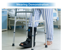 Botte orthopédique HEBEI ZHAOYANG Air Cam Walker pour fracture de la cheville et du tendon d'Achille, logo personnalisable