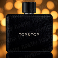 Vente en gros des flacons de parfum les plus populaires, 50 ml, 100 ml, flacon en verre noir vide, parfum, Cologne, flacon pulvérisateur carré pour hommes