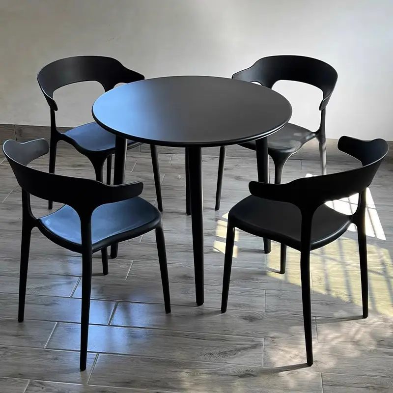 Meilleure vente de mobilier d'extérieur table à manger de jardin d'extérieur de haute qualité table ronde minimaliste moderne en aluminium