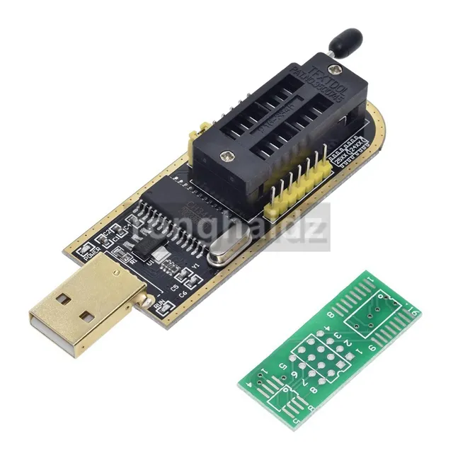 Gold Color 24 25 Series EEPROM Flash BIOS USB Programmer Module CH341 CH341A