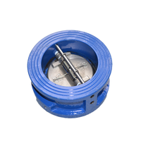 Válvula de Retención de Disco de Acero Inoxidable 304 PN16 de 4 Pulgadas de Una Vía, Tipo Wafer de Doble Placa, de Fábrica China Veyron