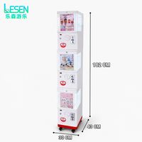 Máquina Expendedora de Cápsulas de Juguete de Alta Calidad, 75/100mm, Mini, Duradera, Delgada, de 3 Capas, Operada con Monedas, con Pantalla LED Transparente, ODM/OEM