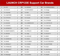 Launch CRP123E OBD2 Scanner Machine Mise à jour gratuite Outil de lecture de code de diagnostic de voiture Équipement de test de lancement