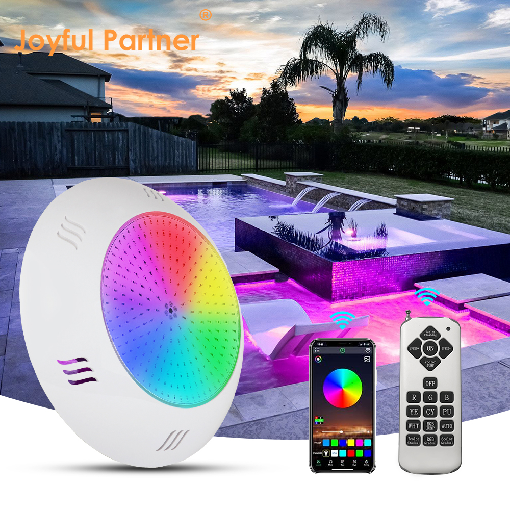 260mm Large Diameter 42W RGB LED Pool Light IP68 Resin Filled Waterproof Wall Mounted Underwater Swimming Pool Lamp
