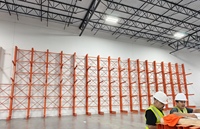 Stockez efficacement les marchandises longues avec des rayonnages cantilever à 5 niveaux avec protection contre la corrosion