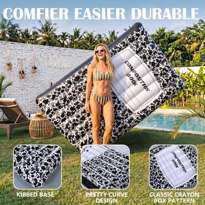 Bouée gonflable géante pour piscine, modèle Composition Book, 66,9 x 44 pouces, pour bronzage, pour adultes, comme radeau et transat de piscine, pour fêtes estivales - Product Image 3