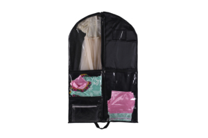 Bolsa para Disfraces de Danza para Niños de Poliéster 210D con Ventana de PVC Colgante, 3 Bolsillos Transparentes, Cremallera Central, Tarjetero, para Ballet, Recital, Cosplay - Product Image 3