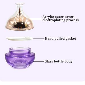 Juego de Botellas de Vidrio de Lujo con Degradado Morado para Envasado de Cosméticos de 40 ml, 60 ml, 100 ml y 120 ml, Tarro de Crema de 30 g y 50 g para Lociones y Cremas - Product Image 4