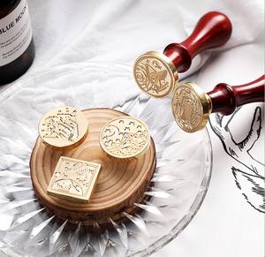 Fabbrica di Alta Qualità In Ottone Testa Manico In Legno sigillo di cera timbratore/cera <span class=keywords><strong>timbro</strong></span> di tenuta - Product Image 4