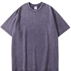 เสื้อยืดโอเวอร์ไซส์ผู้ชาย วินเทจ ผ้าคอตตอนหนา 280 กรัม ทรงสตรีทแวร์ แขนสั้น ผ้าเรียบ ระบายอากาศได้ดี กันยับ ซักย้อมสีแบบแอซิดวอช ทรงยาว - Product Image 4