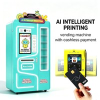 定制旅游景点自动售货机 AI UV打印纪念币 无人值守自助售货亭 OEM