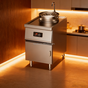 Marmite à soupe électrique commerciale 35L~50L, 5kW, <span class=keywords><strong>9</strong></span> niveaux de puissance, minuterie intelligente, pour les restaurants et les magasins de nouilles - Product Image 1