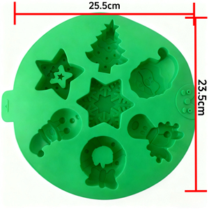 Molde de silicona de forma geométrica <span class=keywords><strong>para</strong></span> dulces y chocolate-Calcetín de Navidad y diseño de campana, estilo <span class=keywords><strong>divertido</strong></span> de Halloween, accesorio <span class=keywords><strong>para</strong></span> hornear - Product Image 5