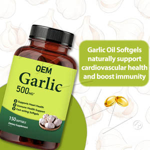 Natuurlijke Knoflook Olie <span class=keywords><strong>Softgel</strong></span> Capsules 500Mg Knoflook Olie <span class=keywords><strong>Softgel</strong></span> Hart Gezondheid Knoflook Olie Zachte Capsule - Product Image 3