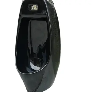 KD-17CU Fashional otel banyo siyah renkli seramik çömelme WC duvar asılı pisuar aksesuarları ile erkek ayakta tuvalet kase
