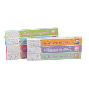 OEM 3M Coloring Children Drawing Roll Paper Sensory Toys Fill Color graffiti Scroll for Kids