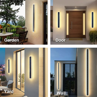 Lampes solaires longues à LED pour l'extérieur, pour couloir, balcon, mur, jardin, villa, décoration, lumière murale solaire extérieure