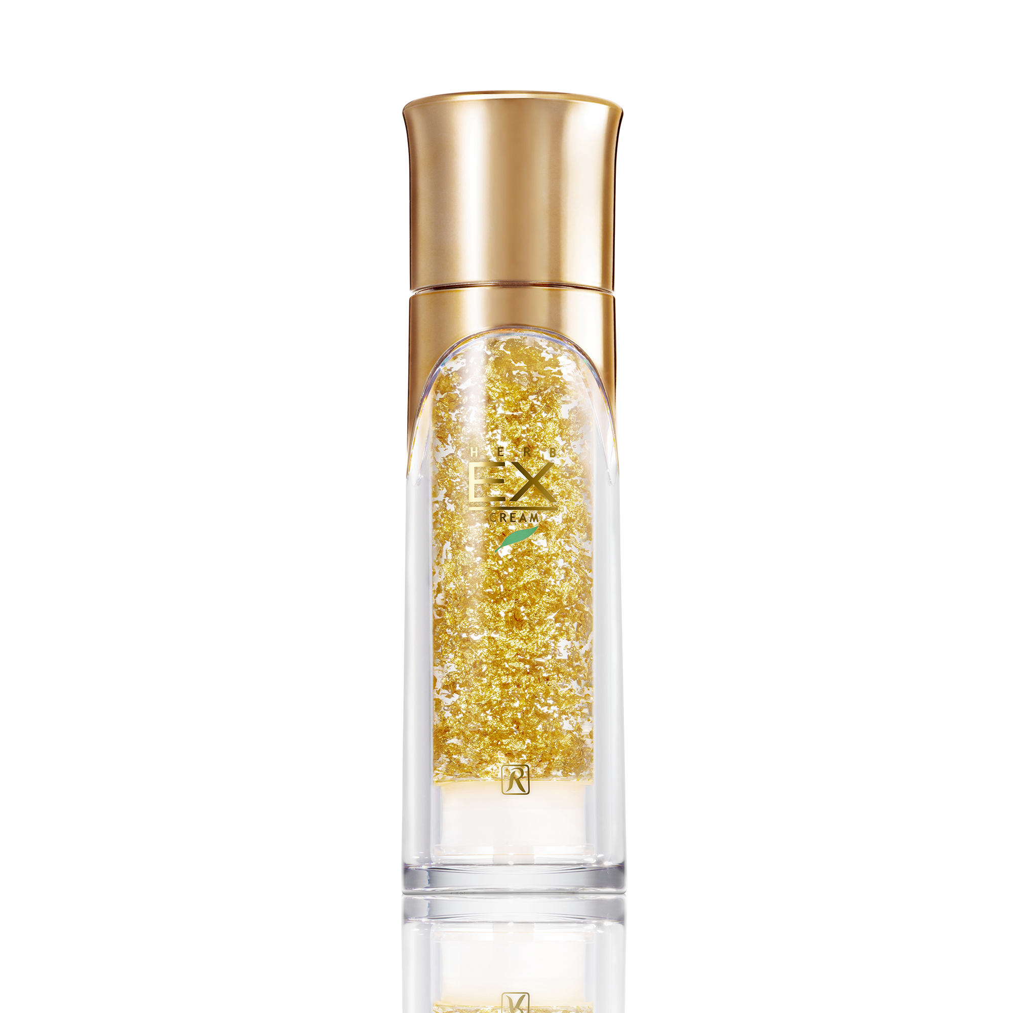 フェイスジェル・ゲル HERB EX CREAM 50g Royal Herb EX Cream - Oil-Free Moisturizing Gel with Gold Flakes