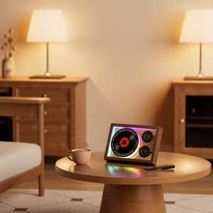 KUANGXIANG 2026 Derniers Gadgets Technologiques K18 Cadre Photo Musical Lecteur <span class=keywords><strong>CD</strong></span> Haut-parleur avec Radio FM, Carte TF, Appel Mains Libres et Télécommande - Product Image 2