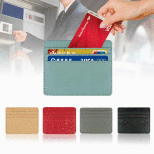 Portafogli Mini di Lusso Firmati, Corti in Vera Pelle, con Fodera in Cotone, Unisex, Porta Carte <span class=keywords><strong>Sportivo</strong></span> per Sci, Golf, Tennis, Nuoto - Product Image 5